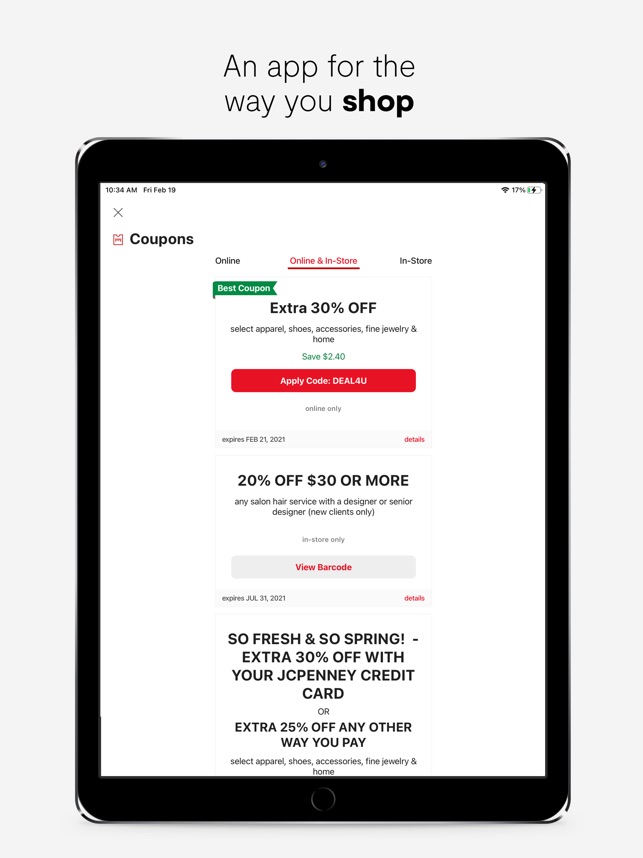 JCPenney – Shopping & Coupons on the App Store