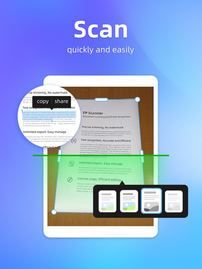 FP Scanner-PDF&Image to Text on the App Store