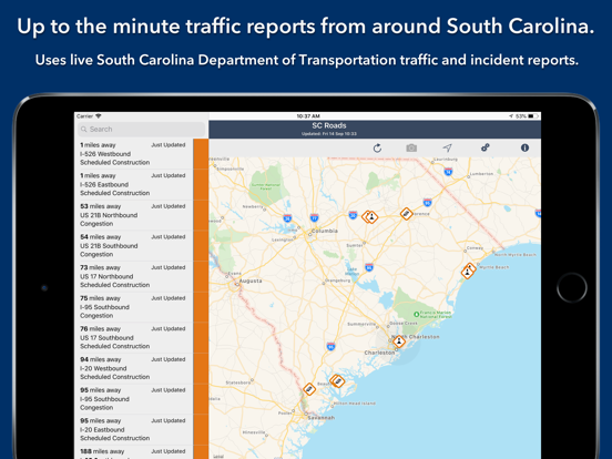 Screenshot #4 pour South Carolina State Roads