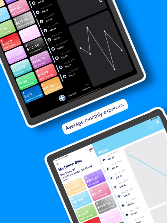 My Home Bills: Expense Tracker iPad screenshot 1 - Finance app