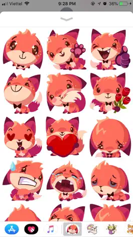 Game screenshot Fox Cute Pun Funny Stickers mod apk