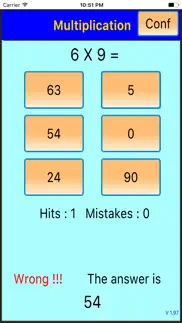 multiplication trainer kid iphone screenshot 3