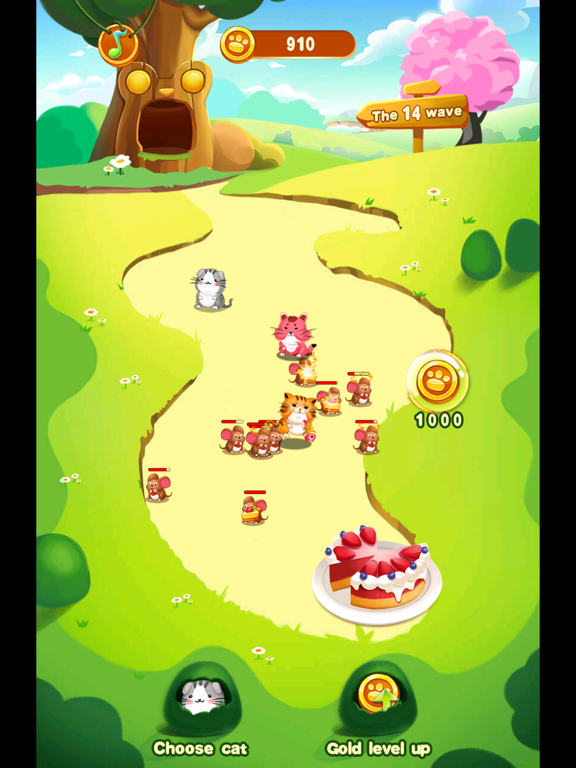 Cats and Mouse Battle for Cake screenshot 2