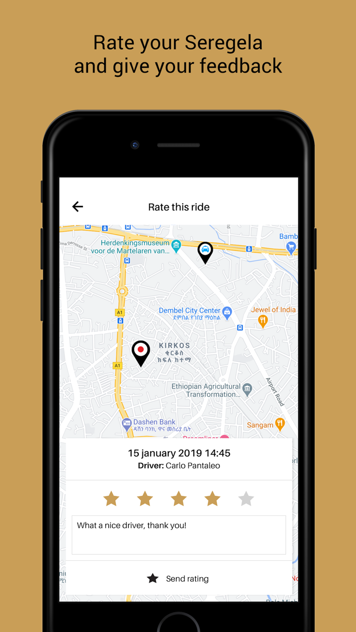 Seregela taxi ride in Ethiopia