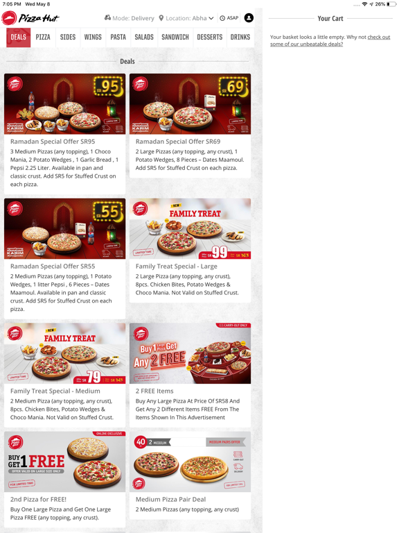 Screenshot #5 pour Pizza Hut KSA - Order Food Now