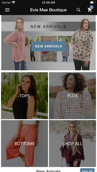 Evie Mae Boutique Screenshot
