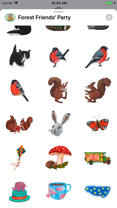 Forest Friends' Party Stickers Screenshot
