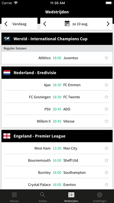 Voetbalzone Screenshot