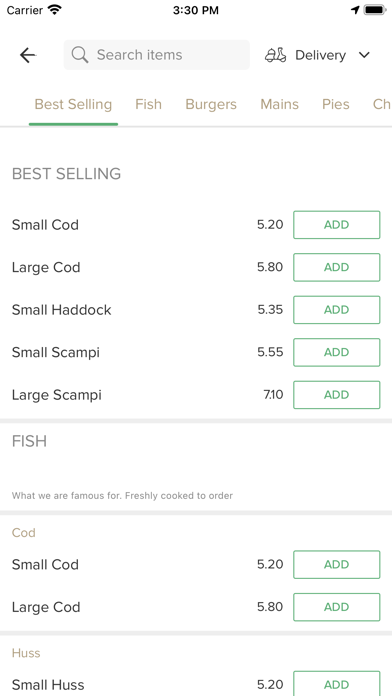 Trident Fish Restaurant Screenshot