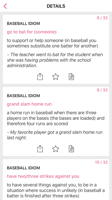 Sports Food idioms in English Screenshot