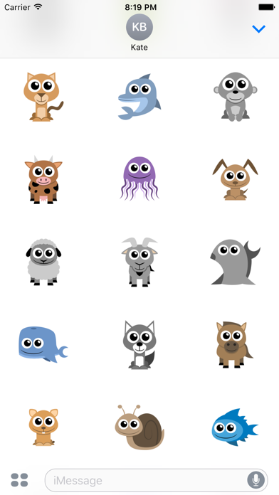 Adorable Animal Stickers Screenshot