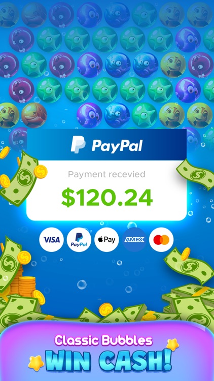 Real Cash Bubble Money Shooter