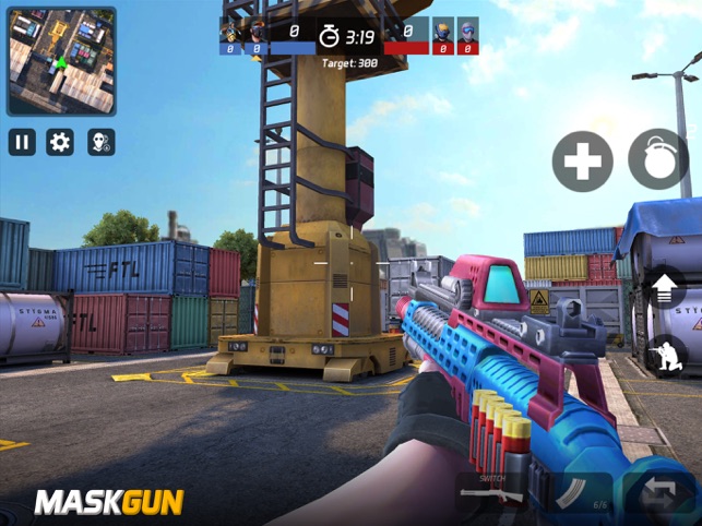 Jogo de Tiro MaskGun: Jogo de tiro arma FPS Online Multiplayer - Android  ios Gameplay Parte 16 