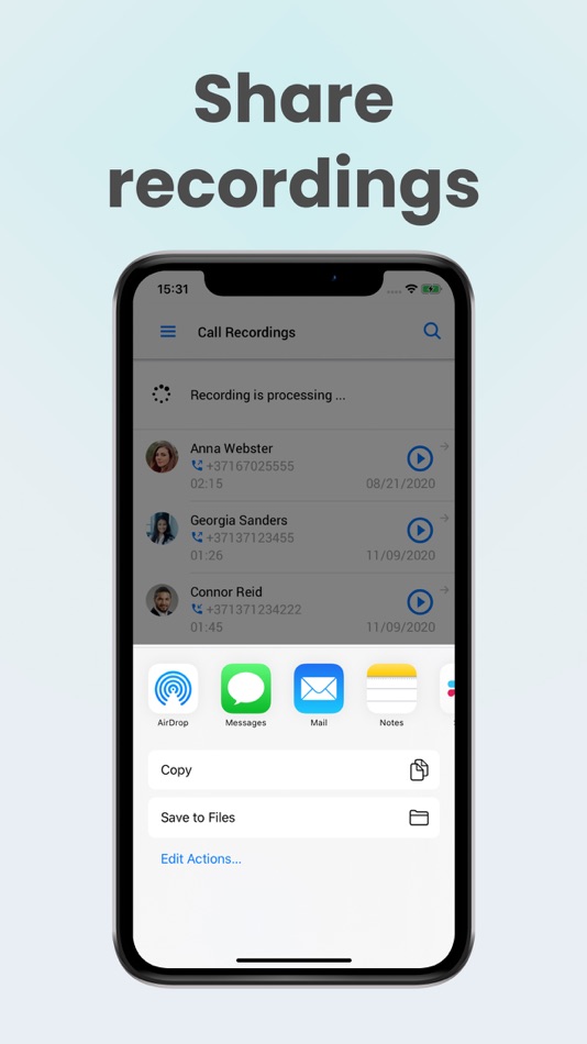 #4. Recostar Pro - Call recording (iOS) Podle: Recorn Limited