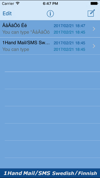 Screenshot #3 pour AEI Keyboard Note Swedish