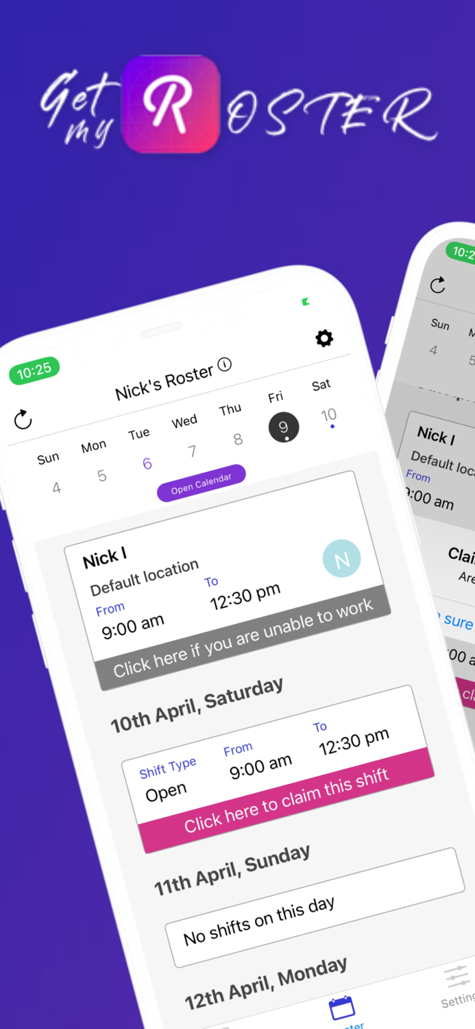 Get My Roster - Shift Planner