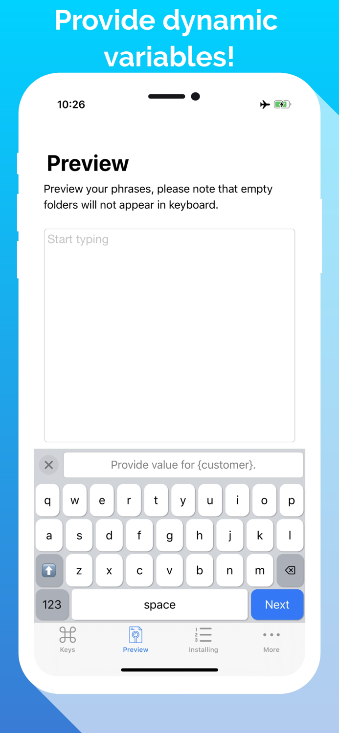 LazyBoard - Phrase Keyboard
