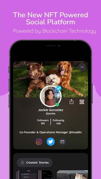 Huddln - NFT Social Network Screenshot