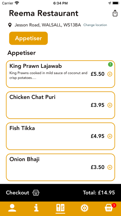 Reema Restaurant Screenshot