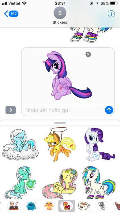 Pony Cute Funny Stickers Screenshot