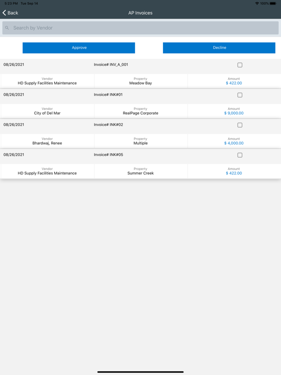 RealPage Accounting Mobile screenshot 4