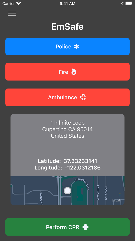 #1. EmSafe - Emergency Travel App (iOS) 由: Rahul Kumar
