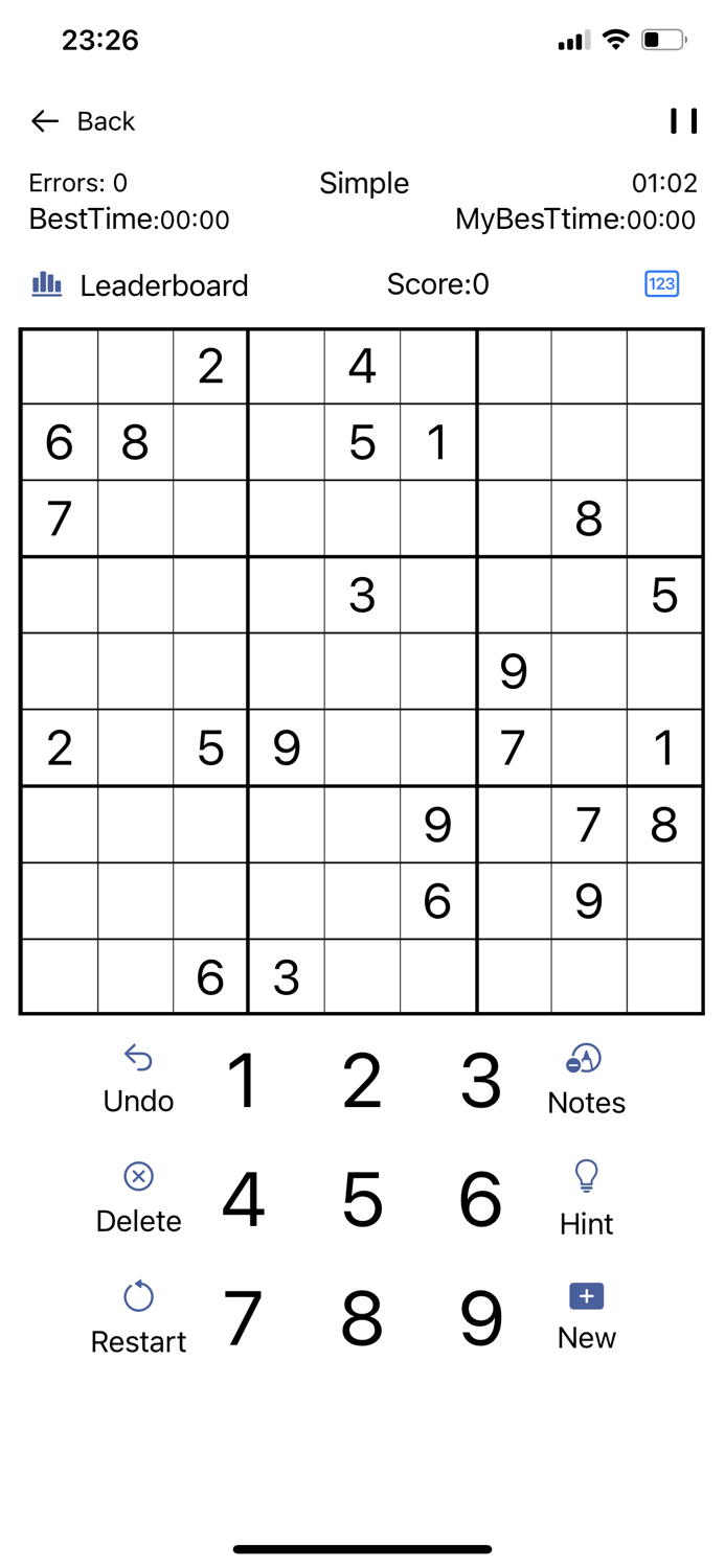 sudoku  数独游戏  classic game