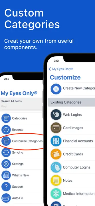 My Eyes Only Password Manager: Screenshot 8 von 8