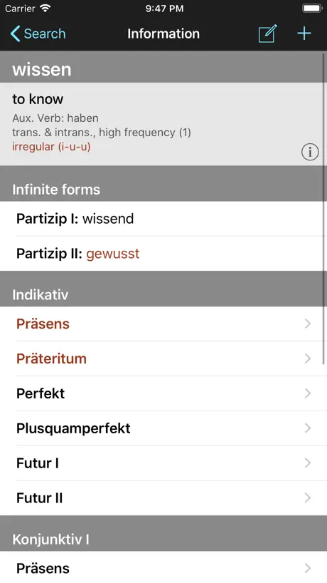 German Verbs & Conjugation