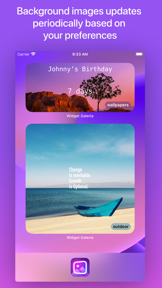 #4. Galeria | Custom Widgets (iOS) 由: Pixdeo LTD