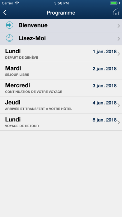 Executive Travel Screenshot