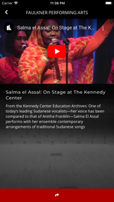 Faulkner Performing Arts screenshot