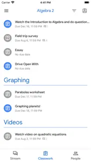google classroom iphone screenshot 2