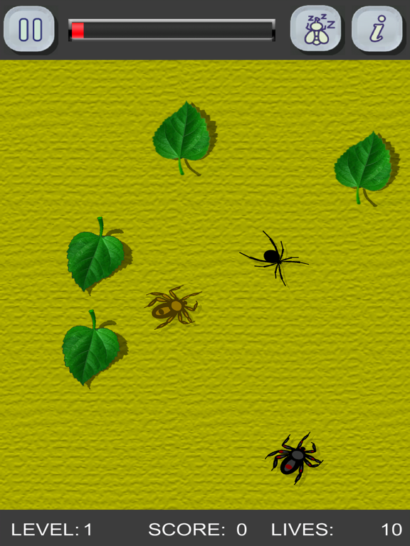 Kill the spiders! Black Widow iPad screenshot