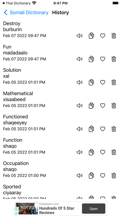 Smart Somali Dictionary Screenshot