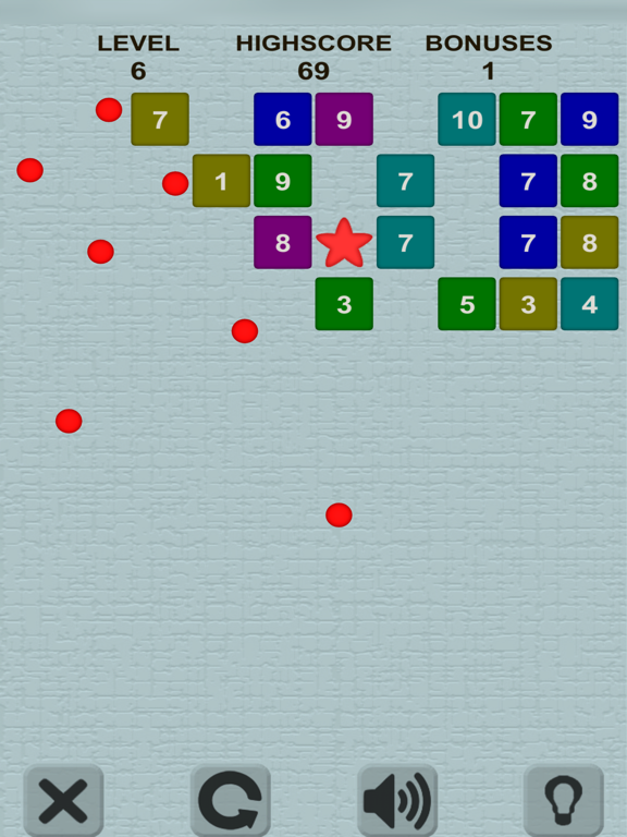 Balls and Bricks iPad screenshot