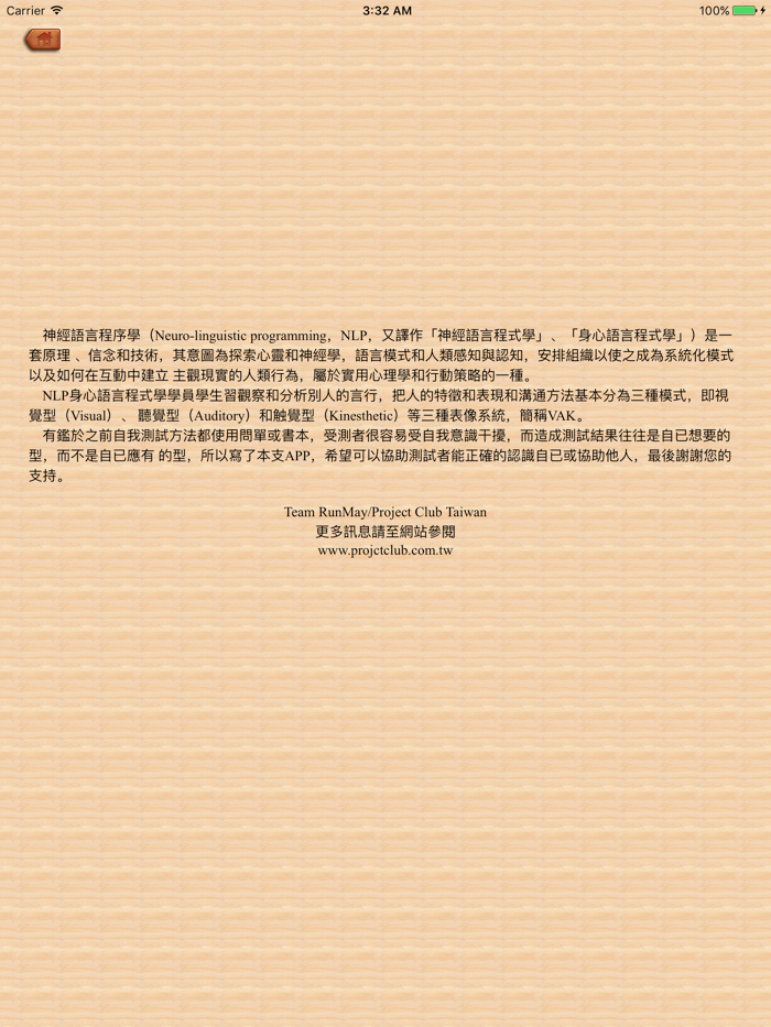 NLP表象系統 Lite