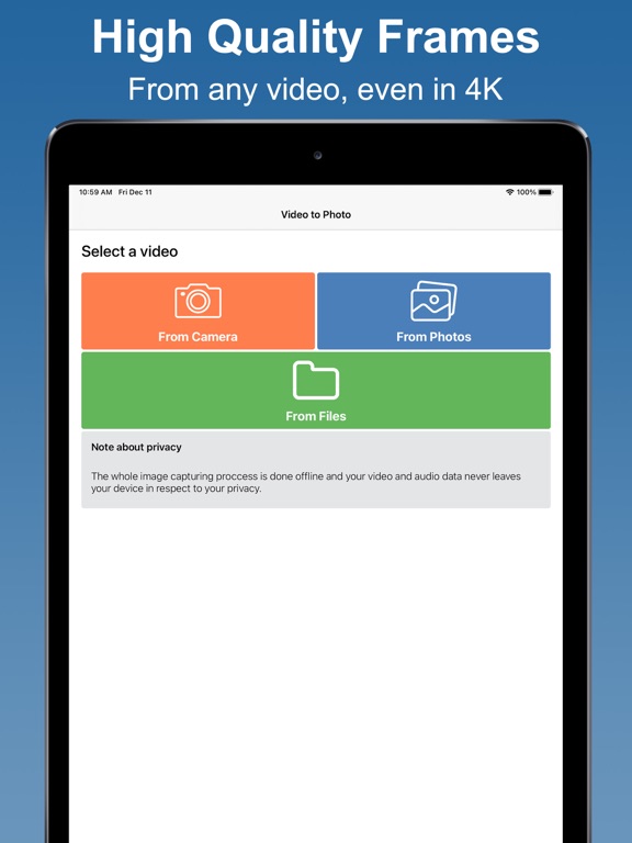 Screenshot #4 pour Video to Photo: frame grabber