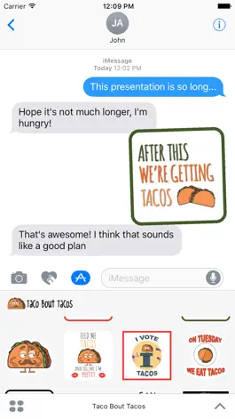 Game screenshot Taco Stickers for iMessage hack