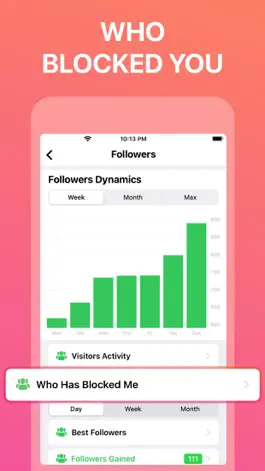 Game screenshot Growy: Reports for instagram apk