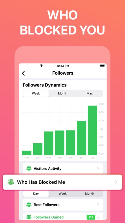 Growy: Reports for instagram
