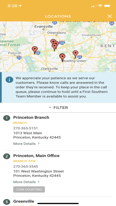 First Southern National Bank Screenshot