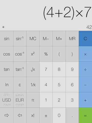 My Calculator (incl. currency)のおすすめ画像1