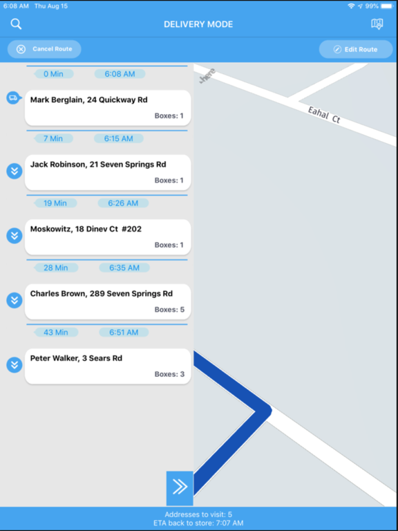 Order ETA iPad screenshot 4 - Business app