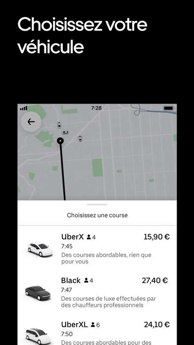 Screenshot #3 pour Uber : Commander une course