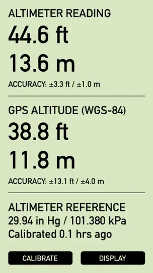Pro Altimeter - Barometric+GPS iPhone Screenshot 1