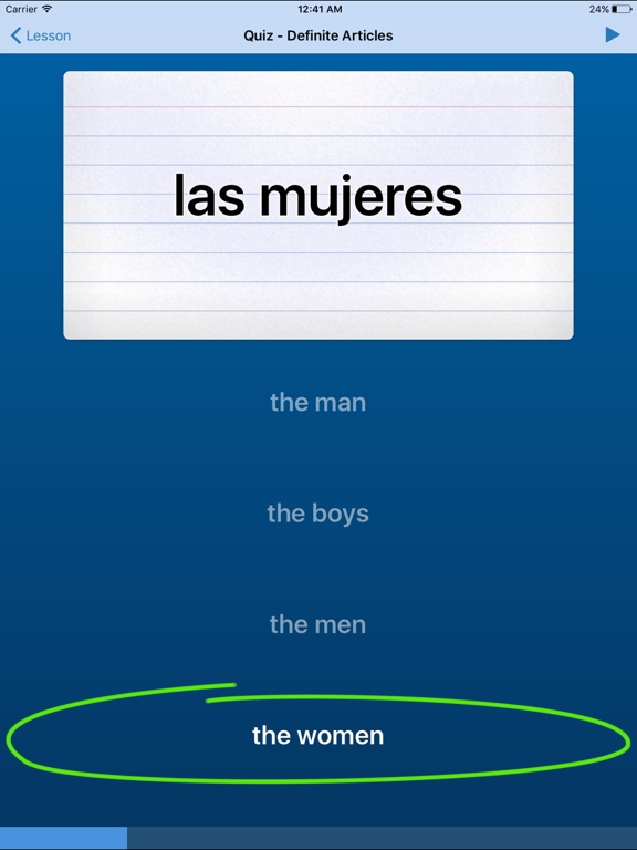 Learn Spanish - Qué Onda iPad screenshot 2 - Education app