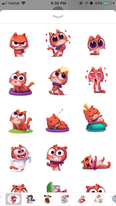 Screenshot #1 pour Cat Cute Pun Funny Stickers