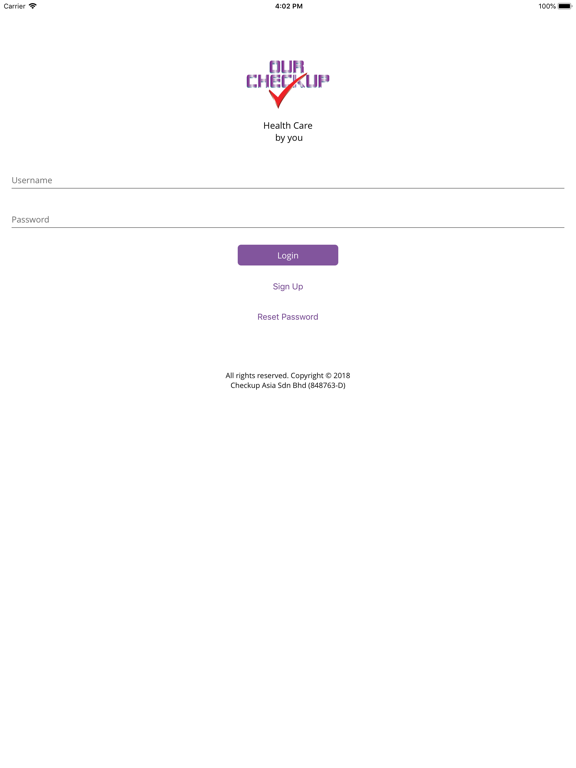 Screenshot #4 pour Ourcheckup App