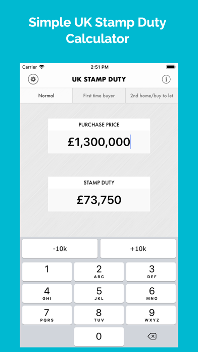 Screenshot #1 pour UK Stamp Duty Calculator